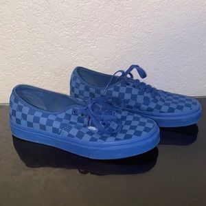 Vans Tonal Checkerboard Shoe - Blue